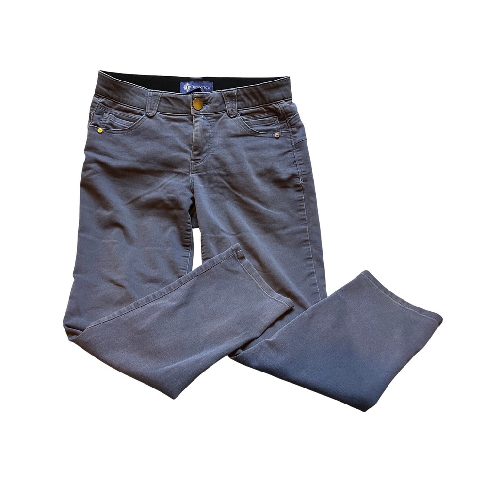 Democracy Ab'solution Pants Womens 4 Gray Jeans Stretch Academia‎ Preppy